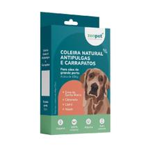 Coleira Natural Antipulgas Carrapatos Cães Grandes Zenpet Coleira Natural Antipulgas Carrapatos Cães Grandes Zenpet
