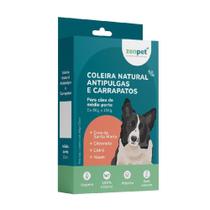 Coleira Natural Antipulgas Carrapatos Cães Médios Zenpet Coleira Natural Antipulgas Carrapatos Cães Médios Zenpet