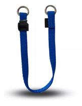 Coleira Nylon Dupla Pet Cachorros Pequeno 10mm Médio Fita 1m