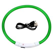 Coleira P Iluminada Led Cães Gatos Recarregável Prova Dágua Coleira P Iluminada Led Cães Gatos Recarregável Prova Dágua