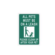 Coleira para animais de estimação e sinal de aviso de limpeza 10 unidades/lote