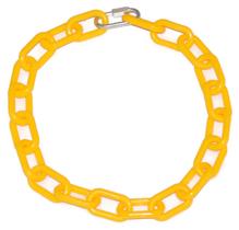 Coleira para cabra com corrente plástica e elo rápido de metal 91 cm Coleira para cabra com corrente plástica e elo rápido de metal 91 cm