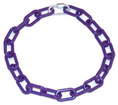 Coleira para cabra de corrente plástica com elo rápido de metal 91 cm Coleira para cabra de corrente plástica com elo rápido de metal 91 cm
