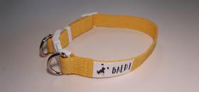 Coleira para Cachorro - 100% ALGODÃO - Amarela - Tam. : P - BALDI