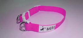 Coleira para Cachorro - 100% ALGODÃO - Rosa - Tam. : P - BALDI