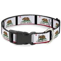 Coleira para Cachorro Buckle-Down Bandeira da Califórnia 46-81 cm Largura Coleira para Cachorro Buckle-Down Bandeira da Califórnia 46-81 cm Largura
