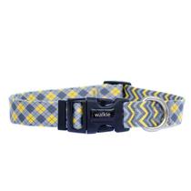 Coleira para cachorro CHEVRON - cinza e amarelo - WALKIEDOG