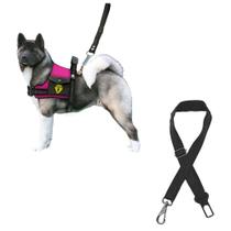 Coleira Para Cachorro Grande Com Cinto De Segurança Pet Peitoral Para Cães Com Alça Resistente E Guia De Passeio Coleira Para Cachorro Grande Com Cinto De Segurança Pet Peitoral Para Cães Com Alça Resistente E Guia De Passeio