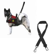 Coleira Para Cachorro Grande Com Cinto De Segurança Pet Peitoral Para Cães Com Alça Resistente E Guia De Passeio