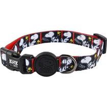 Coleira para cachorro Snoopy Quadrinhos preto e branco Film Black tamanho M (Ajustável 30 - 50cm) Zooz Pets