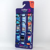 Coleira para cachorro ZCARE com 3 estilos Bluish Média