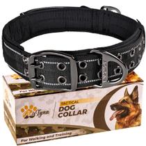 Coleira para cães ADITYNA Heavy Duty Reflective Black XL com alça Coleira para cães ADITYNA Heavy Duty Reflective Black XL com alça