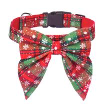 Coleira para cães ADOGGYGO Christmas Red Green Bowtie Medium Coleira para cães ADOGGYGO Christmas Red Green Bowtie Medium