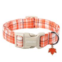 Coleira para cães Aing Pet M Autumn Pumpkin Plaid 2,5 cm