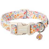 Coleira para cães Aring Pet, algodão ajustável de verão, floral Coleira para cães Aring Pet, algodão ajustável de verão, floral
