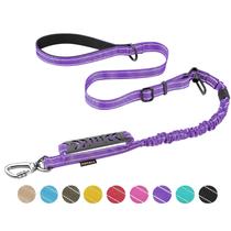 Coleira para cães AUBELL Heavy Duty Refletive com cinto de segurança de carro roxo Coleira para cães AUBELL Heavy Duty Refletive com cinto de segurança de carro roxo