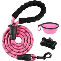 Coleira para cães BARKBAY Heavy Duty para cães grandes, 1,5 m, rosa Coleira para cães BARKBAY Heavy Duty para cães grandes, 1,5 m, rosa