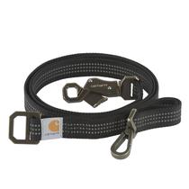 Coleira para cães Carhartt preta/latão escovado grande