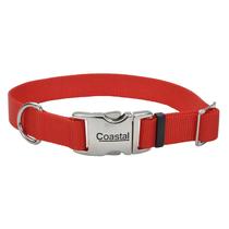 Coleira para cães Coastal com fivela de metal ajustável vermelha 2-3,5 cm x 36-51cm