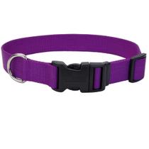 Coleira para cães Coastal com fivela de plástico ajustável roxa 2,5x35-51cm