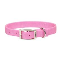 Coleira para cães Coastal de dupla camada de nylon rosa 2,5 cm x 56 cm