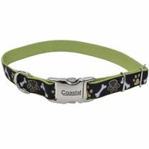 Coleira para cães Coastal Ribbon ajustável 2,5 cm x 46-66 cm