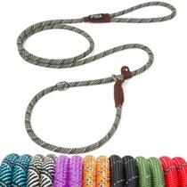 Coleira para cães Fida Durable Slip Lead 1,8 m x 1 cm, nylon, cinza