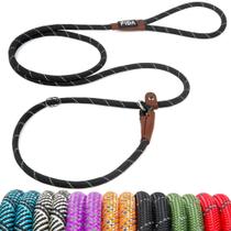 Coleira para cães Fida Durable Slip Lead, 6 pés x 3/8 polegadas, nylon reflexivo