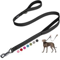 Coleira para cães Fida Heavy Duty 150 cm com 2 alças acolchoadas pretas Coleira para cães Fida Heavy Duty 150 cm com 2 alças acolchoadas pretas