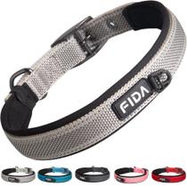 Coleira para cães Fida Heavy Duty Neoprene acolchoada para cães médios