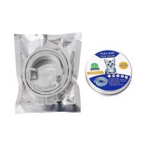 Coleira para Cães/Gatos Contra Pulgas, Carrapatos e Leishmaniose, Proteção Ajustável de Silicone Anti-Mosquito 8 Meses