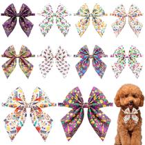 Coleira para cães, gravatas-borboleta PET SHOW Mardi Gras, pacote com 10 para cães pequenos
