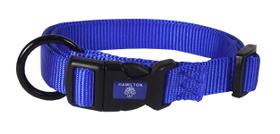 Coleira para cães Hamilton ajustável de nylon azul 2.54x45-66cm