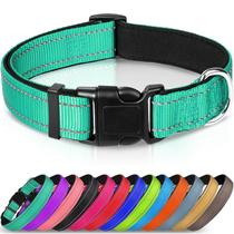 Coleira para cães Joytale Reflective Soft Neoprene acolchoada Teal XS