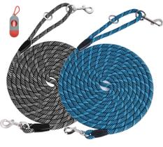 Coleira para cães Lanwandeng Long Training Refletive 15 pés/30 pés/50 pés