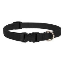 Coleira para cães Lupine Pet Basics preta ajustável 23-36 cm