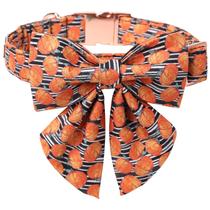 Coleira para cães Maca Bates Fall Pumpkin com gravata borboleta Sailor Small