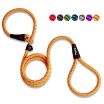 Coleira para cães PetiFine Slip Lead, nylon reflexivo, 6 pés, laranja