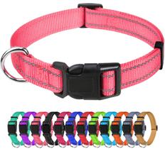 Coleira para cães TagMe de nylon reflexivo ajustável para cães pequenos Coleira para cães TagMe de nylon reflexivo ajustável para cães pequenos