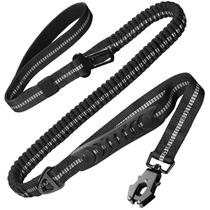 Coleira para cães TINMARDA Heavy Duty Amortecedora 4-6 pés preta Coleira para cães TINMARDA Heavy Duty Amortecedora 4-6 pés preta