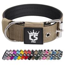 Coleira para cães TSPRO Tactical Heavy Duty Metal Fivela Khaki M Coleira para cães TSPRO Tactical Heavy Duty Metal Fivela Khaki M