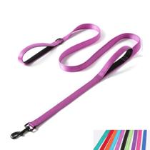 Coleira para cães YOUALSO Refletive Nylon Heavy Duty 1,5 m roxa