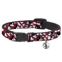 Coleira para gatos com fivela Breakaway Mickey Mouse 20-30 cm de largura e 1,3 cm Coleira para gatos com fivela Breakaway Mickey Mouse 20-30 cm de largura e 1,3 cm