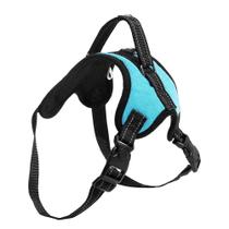 Coleira Peitoral Air Pull para cachorro Mimo M Azul PP324