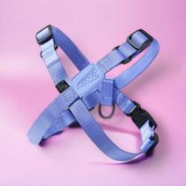 Coleira Peitoral Ajustável em X para Cães Violeta - M