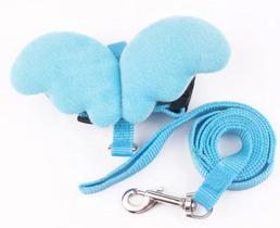 Coleira Peitoral Anjo Para Gato Pet Ajustável Com Guia Asa