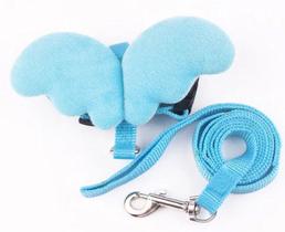 Coleira Peitoral Anjo Para Gato Pet Ajustável Com Guia Asa - Lung Pet