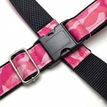 Coleira Peitoral Canadense G Reforçada com Guia 50cm - Rosa Militar Coleira Peitoral Canadense G Reforçada com Guia 50cm - Rosa Militar