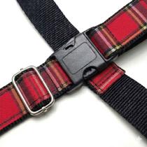 Coleira Peitoral Canadense G Reforçada com Guia 50cm Vermelho Xadrez Coleira Peitoral Canadense G Reforçada com Guia 50cm Vermelho Xadrez
