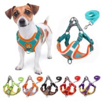 Coleira Peitoral Colete Cachorro E Gato Pet + Guia Boa Qualidade Coleira Peitoral Colete Cachorro E Gato Pet + Guia Boa Qualidade
